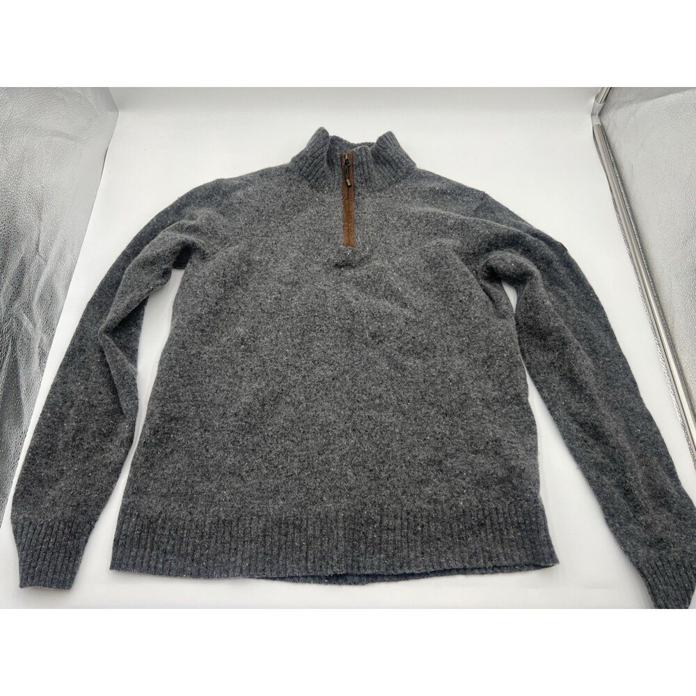 Sherpa Adventure gear Men's 100% Merino Wool Quarter Zip Sweater L-fits Like S